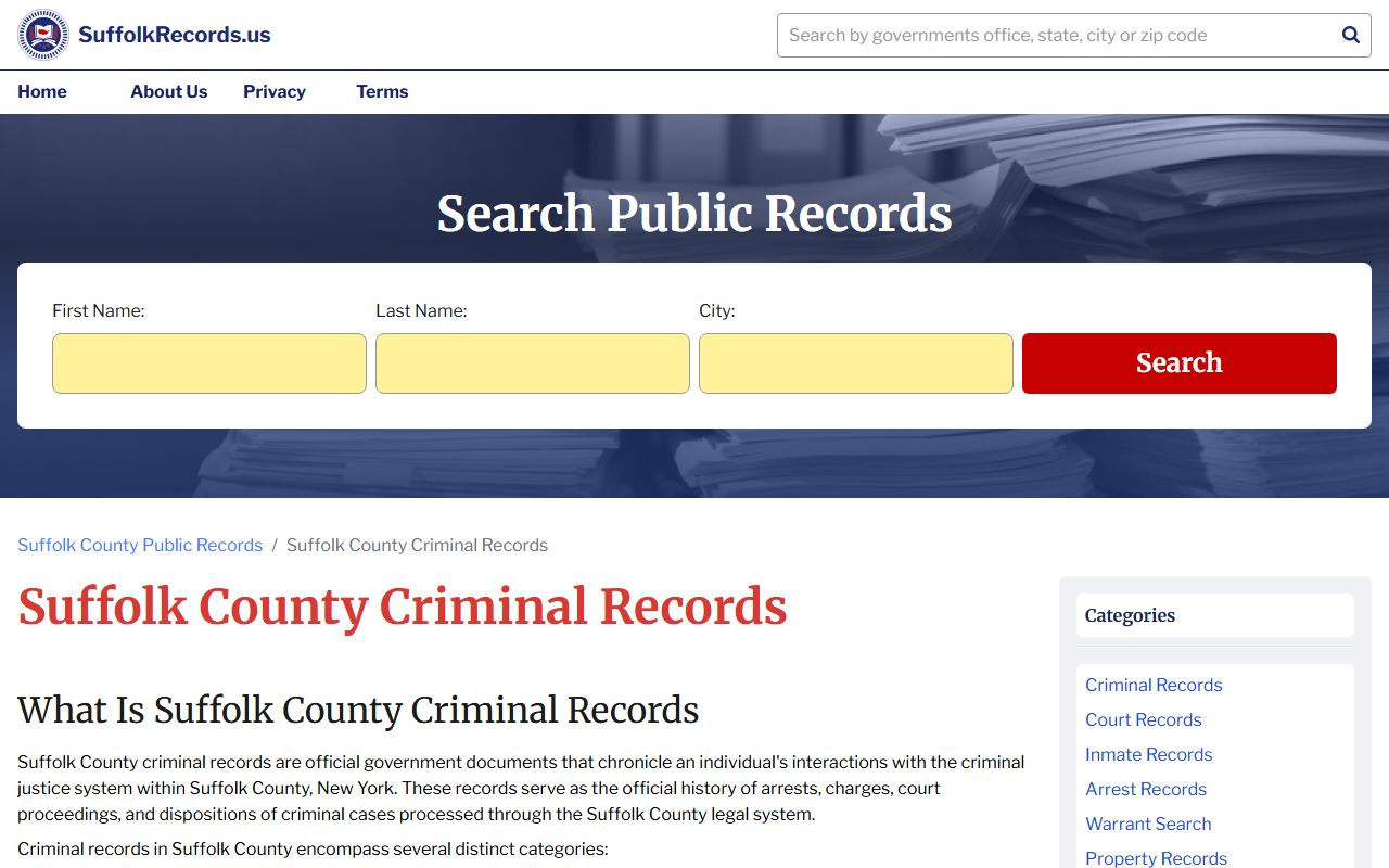 Babylon Town Court criminal records for DUI and DWI case searches