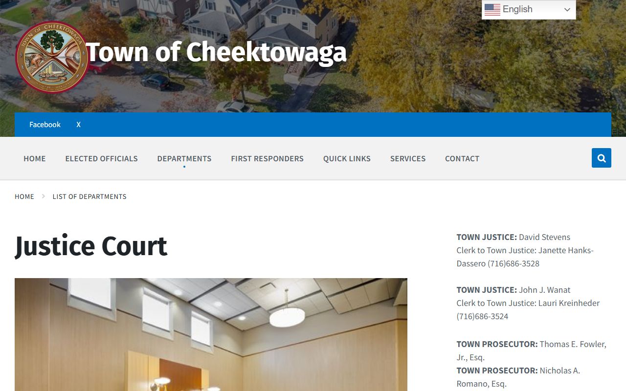 Cheektowaga Town Court records for DUI and DWI case searches