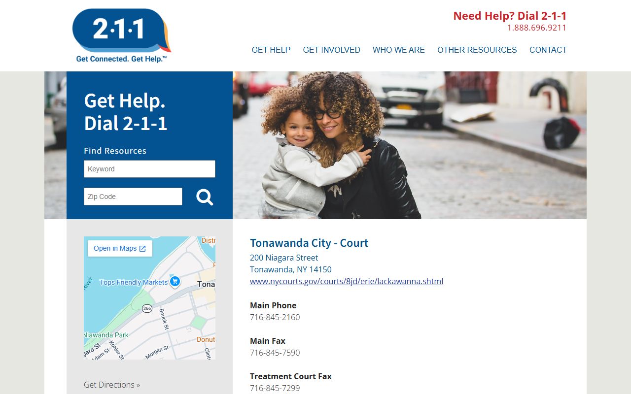 Tonawanda City Court information page for DUI and DWI case records