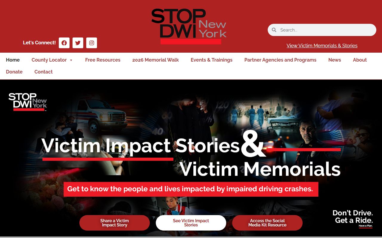 New York State STOP-DWI program information for DUI enforcement records
